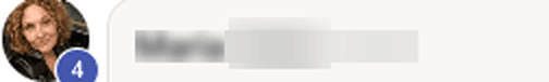 Challenge member — name blurred for privacy