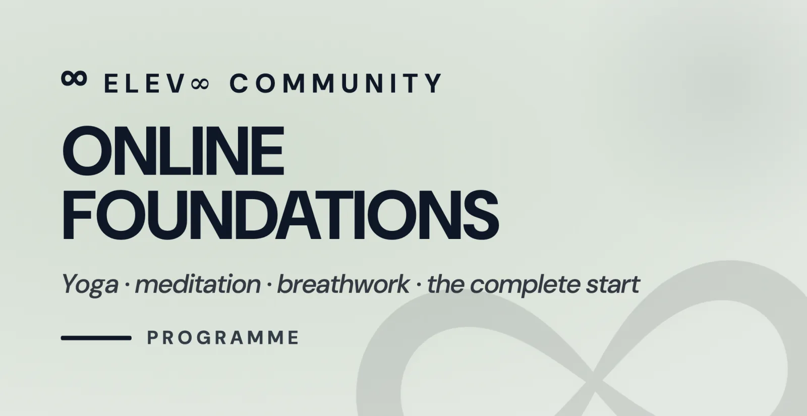 Online Foundations Programme